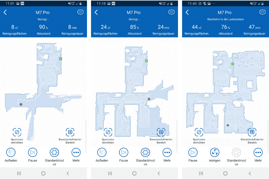 cartographie aspirateur robot m7 pro